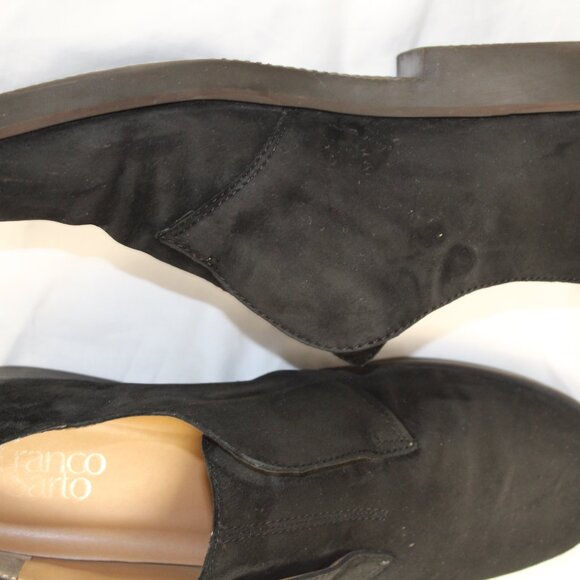 Franco Sarto Lucille Black Women's Leather Suede Shoe Size 9M - Picture 13 of 15